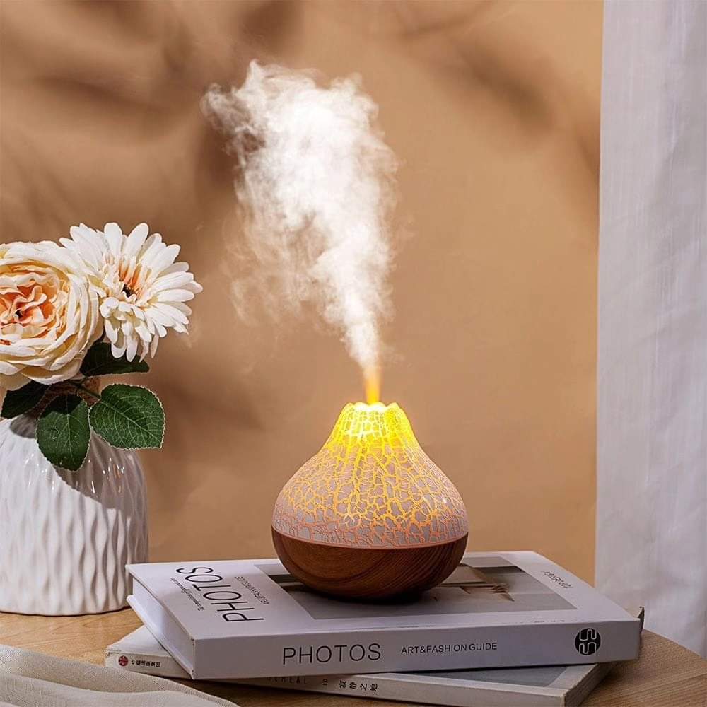 Volcano Air Ultrasonic Humidifier 300Ml Portable Mist Diffuser Household Usb Electric Sprayer Atomizer Purifier Night Light