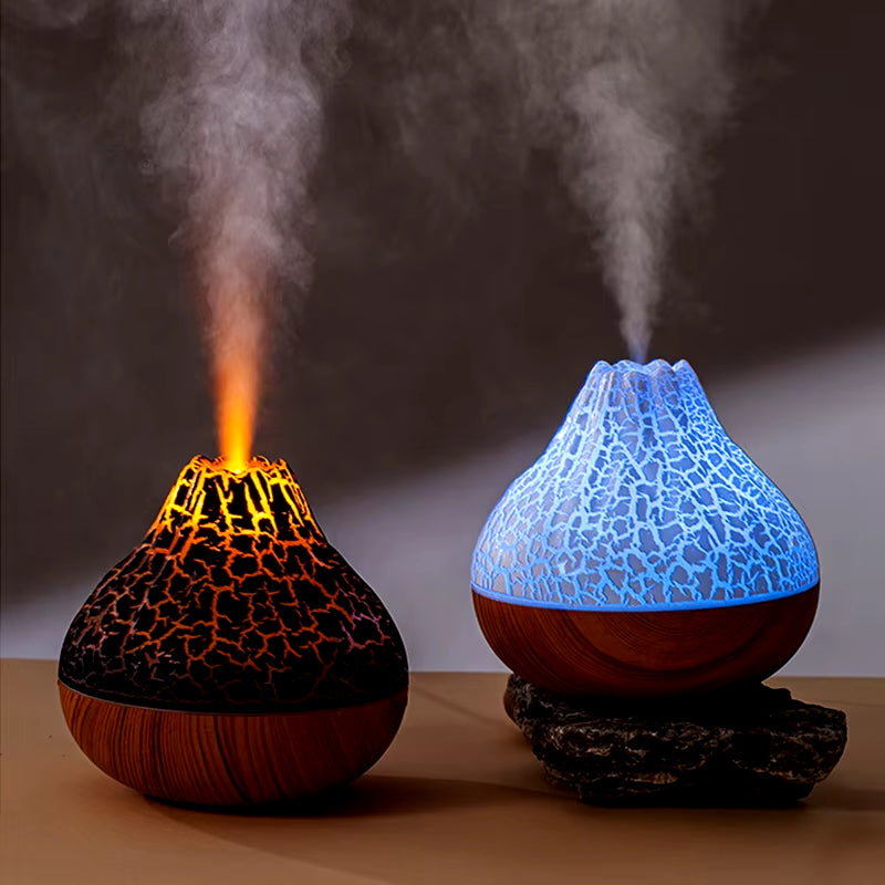 Volcano Air Ultrasonic Humidifier 300Ml Portable Mist Diffuser Household Usb Electric Sprayer Atomizer Purifier Night Light